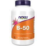 NOW Foods Vitamin-B-Komplex B-50 Kapseln (250 Kapseln)
