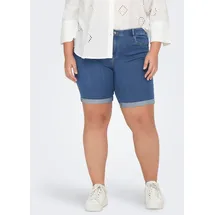 ONLY CARMAKOMA Carthunder Life Reg Long Shorts Blau 44