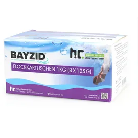 Bayzid 8x 1 kg Flockkartusche für Pools