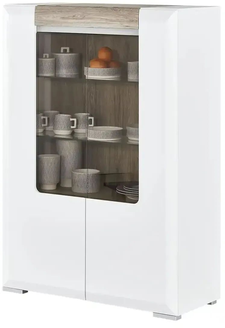 Vitrine  La Vita ¦ weiß ¦ Maße (cm): B: 100 H: 146 T: 42.0
