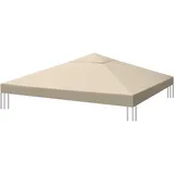 Sekey Ersatzdach Pavillon 3x3 wasserdicht, 1000D Strapazierfähig Polyester mit doppelter PU Beschichtung,Ersatzdach für Gartenpavillon 3 x 3 mfür Garten und Terrasse, Khaki (Khaki)