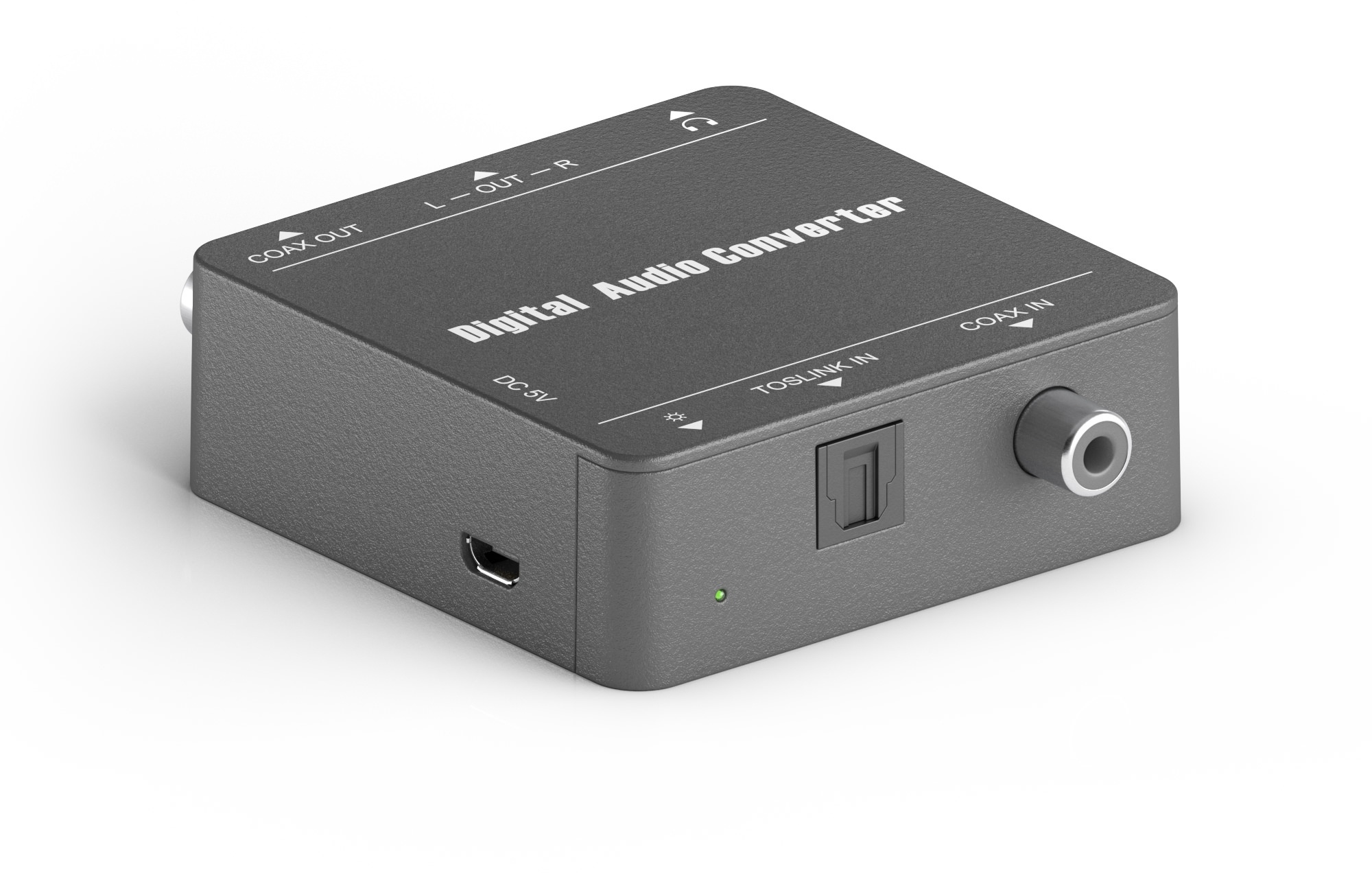 PureLink PT-C-DAC - D zu A Audio Konverter. Koaxial oder Toslink zu Analog L/R u...