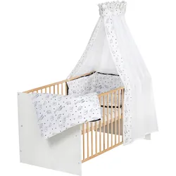 Schardt Babybett mit Ausstattung Classic Gold 70x140 cm, schwarz