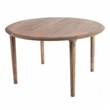 JVmoebel Rund Esstisch 120 x 75 x 120 cm braun