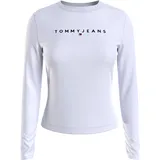 Tommy Jeans Longsleeve«, in weiß