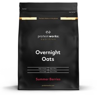 Protein Works Overnight Oats | Sommerbeeren | Proteinreiches Fühstück | Zuckerarmer Snack | Haferflocken mit geringem GI | 1kg