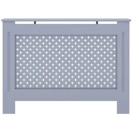 vidaXL Heizkörperverkleidung Anthrazit 112x19x81,5 cm MDF - Grau