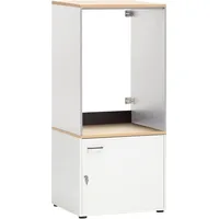 Schildmeyer Mehrzweckschrank-Set »Solea«, Breite 134 cm, Stapelbare Schränke, Metallbeschläge,