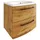 Lomadox Waschtischunterschrank 60 x 54 x 45 cm Braun