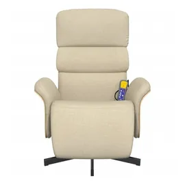 vidaXL Massagesessel mit verstellbarer Rückenlehne Kunstleder 80 x 100 x 90 cm Weiß