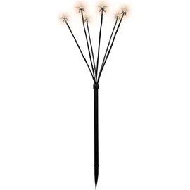 Lex 4er Set Sternenfächer-Stäbe 60cm 24 LED Timer Transformator warmweiß LK079W