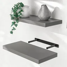 CASARIA Hängeregal 50 x 3,8 x 23 cm Grau