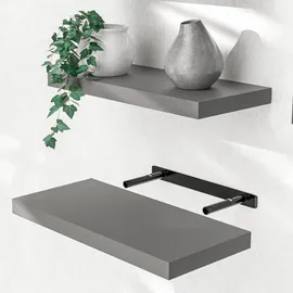 CASARIA Hängeregal 50 x 3,8 x 23 cm Grau