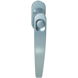 BASI Fenstergriff mit Druckknopfsicherung Silber