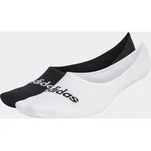 adidas Thin Linear Ballerina Socken, 2 Paar White / Black 37-39