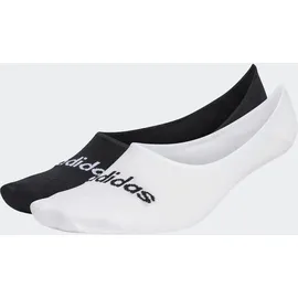 adidas Thin Linear Ballerina Socken, 2 Paar White / Black 37-39
