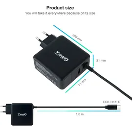 TooQ TQLC-USBC65PD - Schwarz