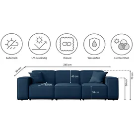 kaiser möbel Malibu Loungeset blau