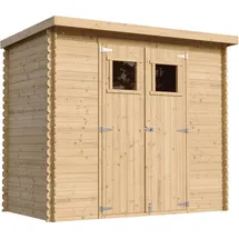 TIMBELA Gartenhaus M310+M310G 2,39 x 1,42 m Natur