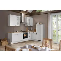 Impuls Eckküche IP 4250, Hellgrau, Metall, 4 Schubladen, L-Form, 290.0x185.4 cm, Made in Germany, seitenverkehrt erhältlich, vormontierter Korpus, Küchen, Eckküchen, Eckküchen ohne Geräte