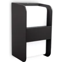 B.K.Licht Außenleuchte Metall 21,5x12x11,5 cm 1x E27 schwarz