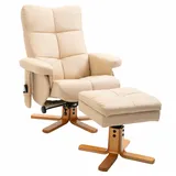 Homcom Massagesessel mit Liegefunktion B80 x T86 x H99 cm