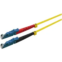 Helos LWL Patchkabel E2000®/E2000® (LSH) Duplex 9/125μm OS2 Gelb