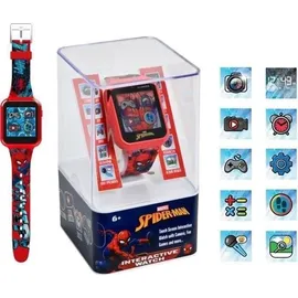 Kids Licensing Spiderman Interaktive Uhr 0 mm Gehäuse Rot Silikonarmband Rot