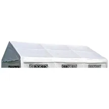 DEGAMO Ersatzdach / Dachplane PALMA für Zelt 4x6 Meter, PVC weiss 480g/m2, incl. Spanngummis