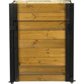 Dobar Hochbeet 60 x 40 x 80 cm Schwarz