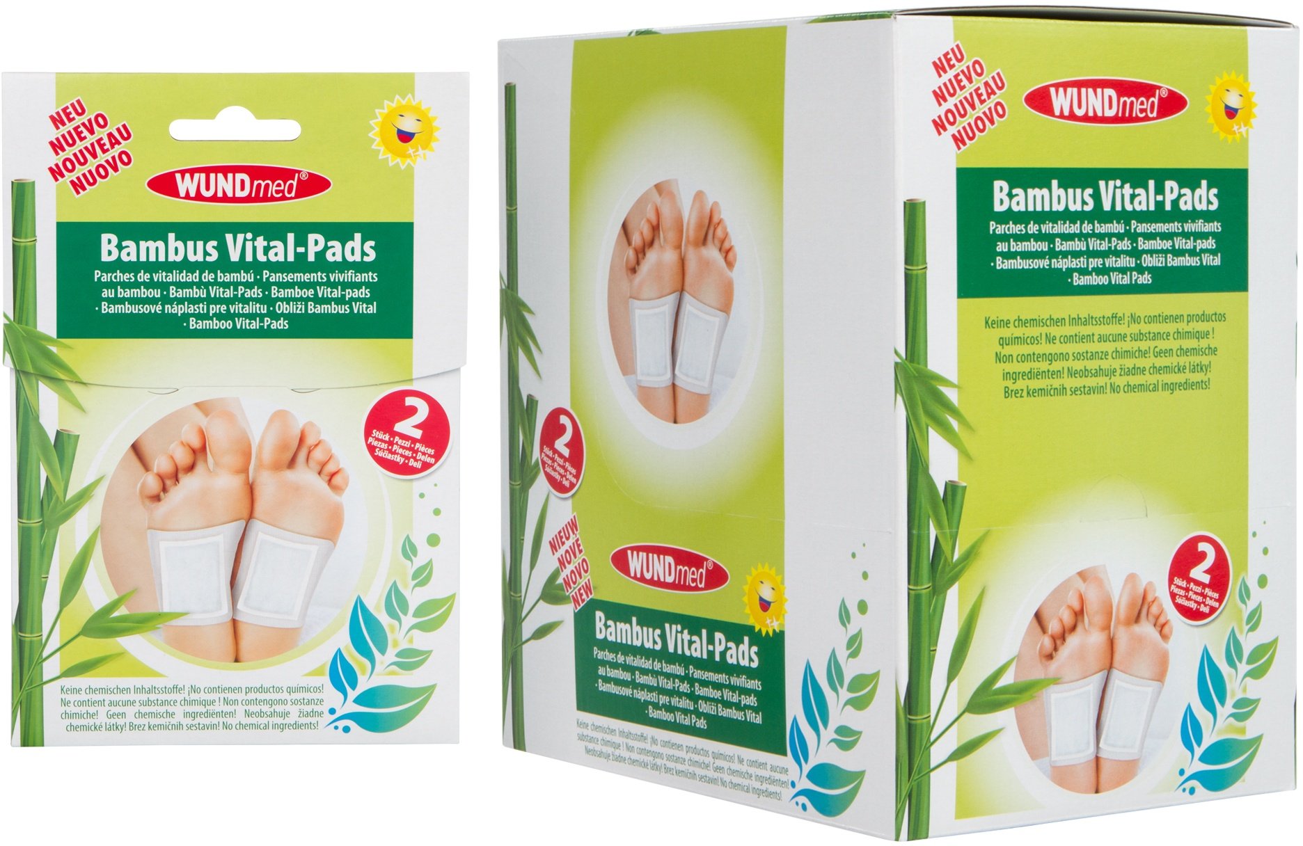 WUNDmed Bambus Vital-Pads im Display 25-teilig