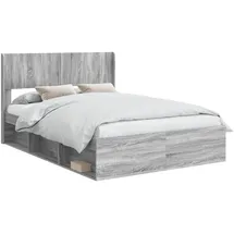 vidaXL 135 x 190 cm Grau