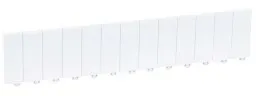 Legrand 001662 Abdeckstreifen, 13 Module, Signalweiß, Teilbar in halbe und ganze Module