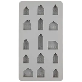 Rayher Silikon Gießform Mini-Häuser 14,5 x 26 x 1,5 cm 15 Formen