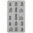 Rayher Silikon Gießform Mini-Häuser 14,5 x 26 x 1,5 cm 15 Formen