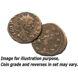 Bronzemünze des römischen Kaisers Claudius II Gothicus