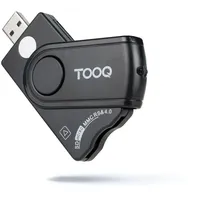 TooQ TQR-3012B – Chipkartenleser, elektronischer DNI, SIM, SD, SF, USB-A, Farbe Schwarz