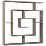 Decortie Labirent Bücherregal 40 x 30 x 180 cm Braun