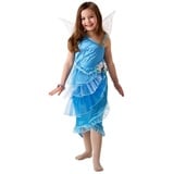 Rubie ́s Kostüm Disney's Tinkerbell Silberhauch Kostüm Größe 104, Blaues Feenkleid der Wasserfee aus Tinkerbell blau