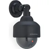 Relaxdays 4 x Kamera Dummy Dome-Form schwarz Schwarz