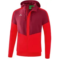 Erima Squad Präsentationsjacke mit Kapuze bordeaux/red S