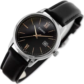 Casio Herrenuhr MTP-V002L-1B3UDF + BOX - Schwarz/Silber