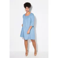 MIAMODA Midikleid A-Linie Blau 56