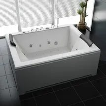 purehaven Whirlpool 180x142cm Heizung Reinigungsprogramm & Lichttherapie Wasserfall