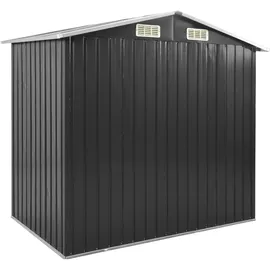 vidaXL Gartenhaus mit Regal 1,9 x 1,2 m anthrazit