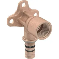 Geberit Mepla d= 20mmxRp 1/2x52mm, 90Grad, Rotguss