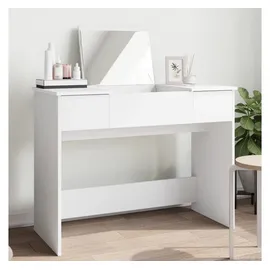vidaXL Schminktisch mit Spiegel Weiß 100x45x76 cm