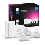 Philips Hue White & Color Ambiance GU10 400lm Starter-Set + Dimmschalter +