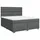 vidaXL Boxspringbett 180 x 200 cm Dunkelgrau
