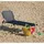 Siena Garden Dreibeinliege XXL 209 x 69,5 x 86 cm schwarz klappbar